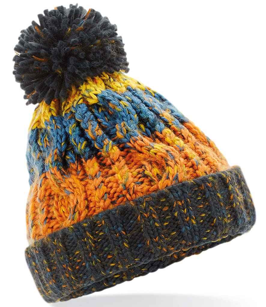 Junior Corkscrew Pom Pom Beanie