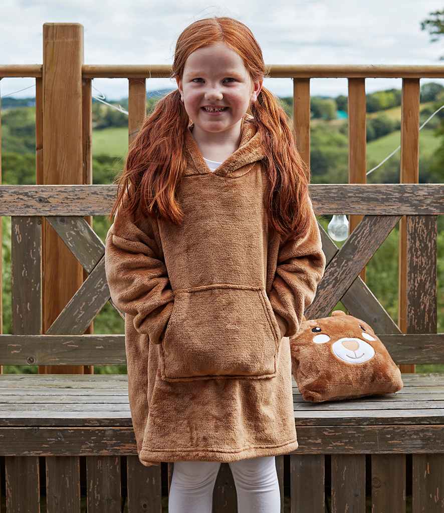 Character Cushion Hooded Blanket